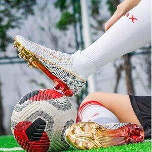 HESBITEUL Soccer Cleats Outdoor for Training High Top Football Cleats Sz 10.5/44